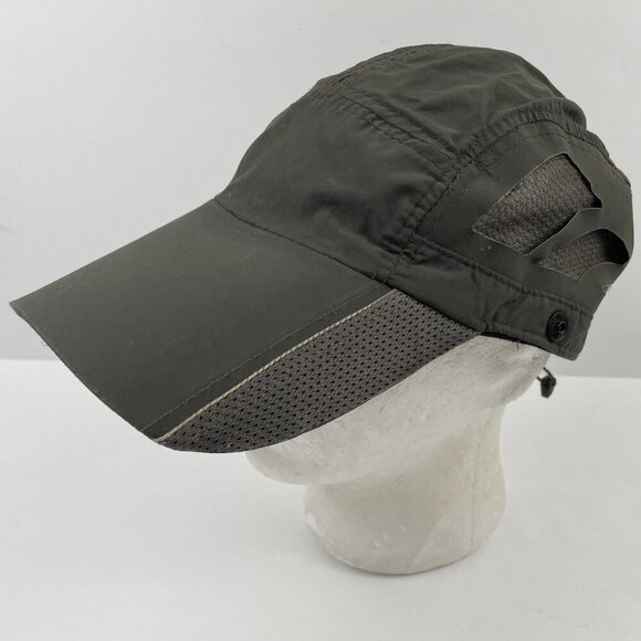 Dorfman Pacific 5 Panel Hat Packable Neck Flap Gray XL Drawstring Fish Hike - Picture 2 of 11